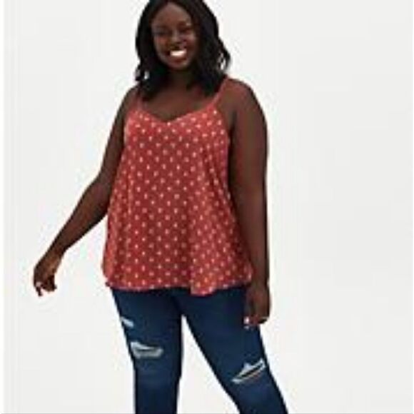 Torrid Sophie Rust Brown Skull Tank Top - Picture 1 of 5